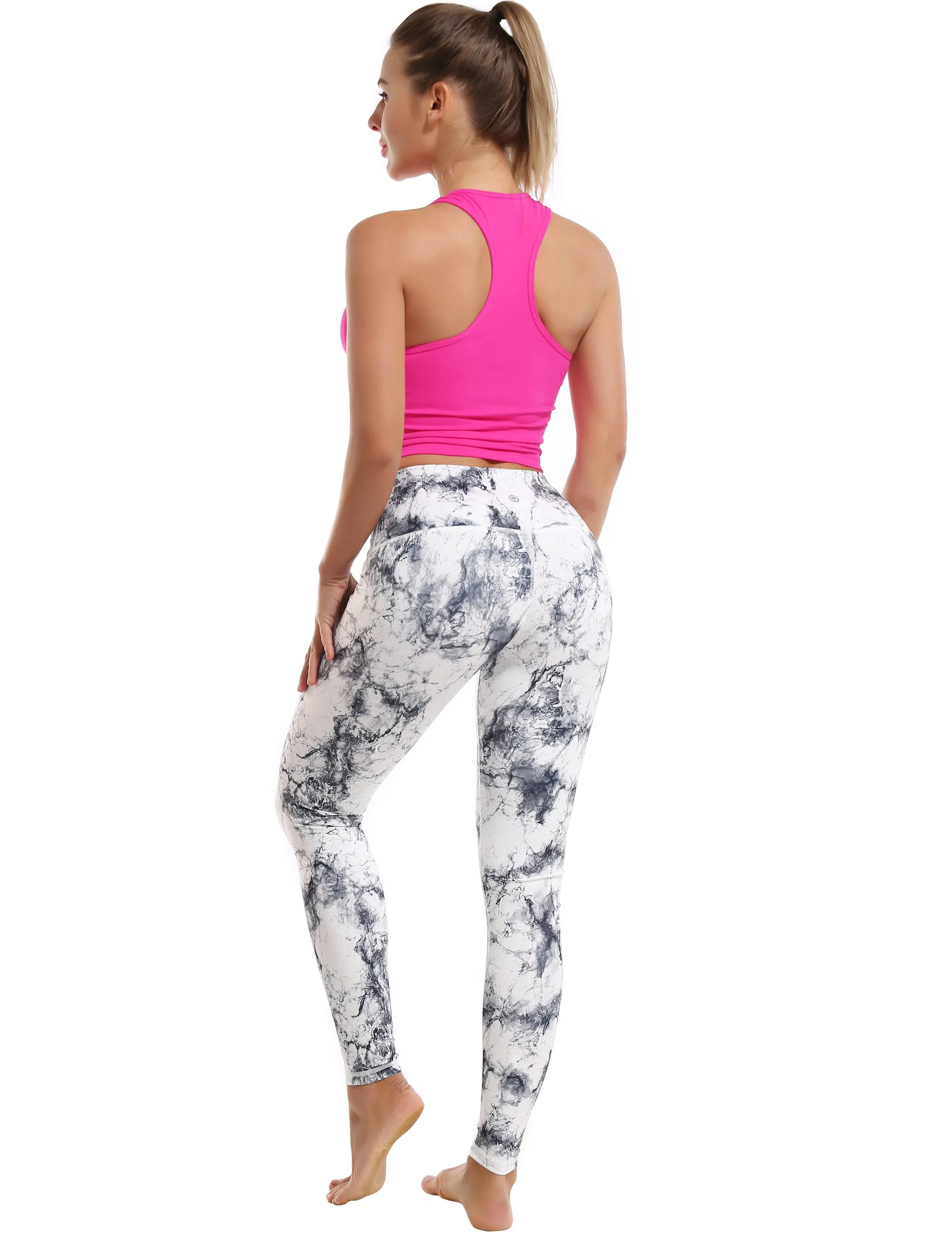 High Waist Yoga Pants arabescato ins_yoga