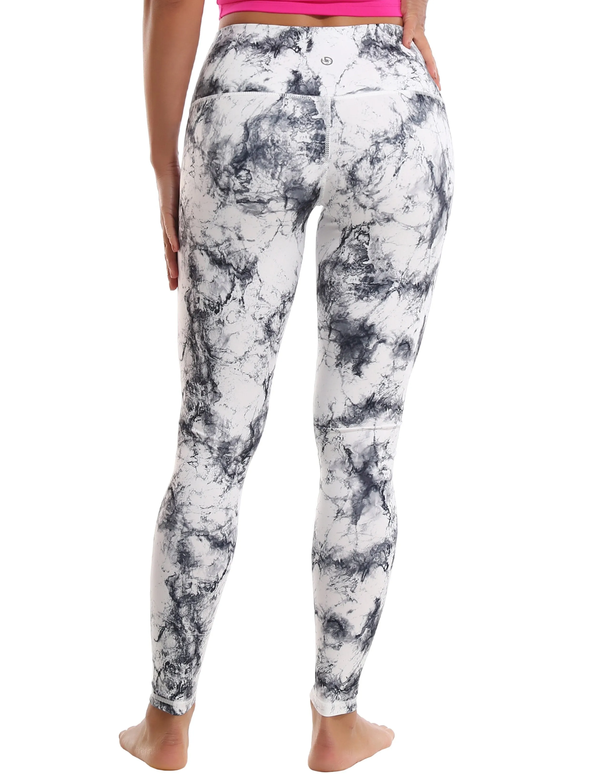 High Waist Yoga Pants arabescato ins_yoga