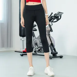 High Waist Yoga Pants Women Mesh Spliced Aid In Sweating Quick Dry Fitness Hip-Flattering Thin Stretchable Slim Look Sport Activewear
