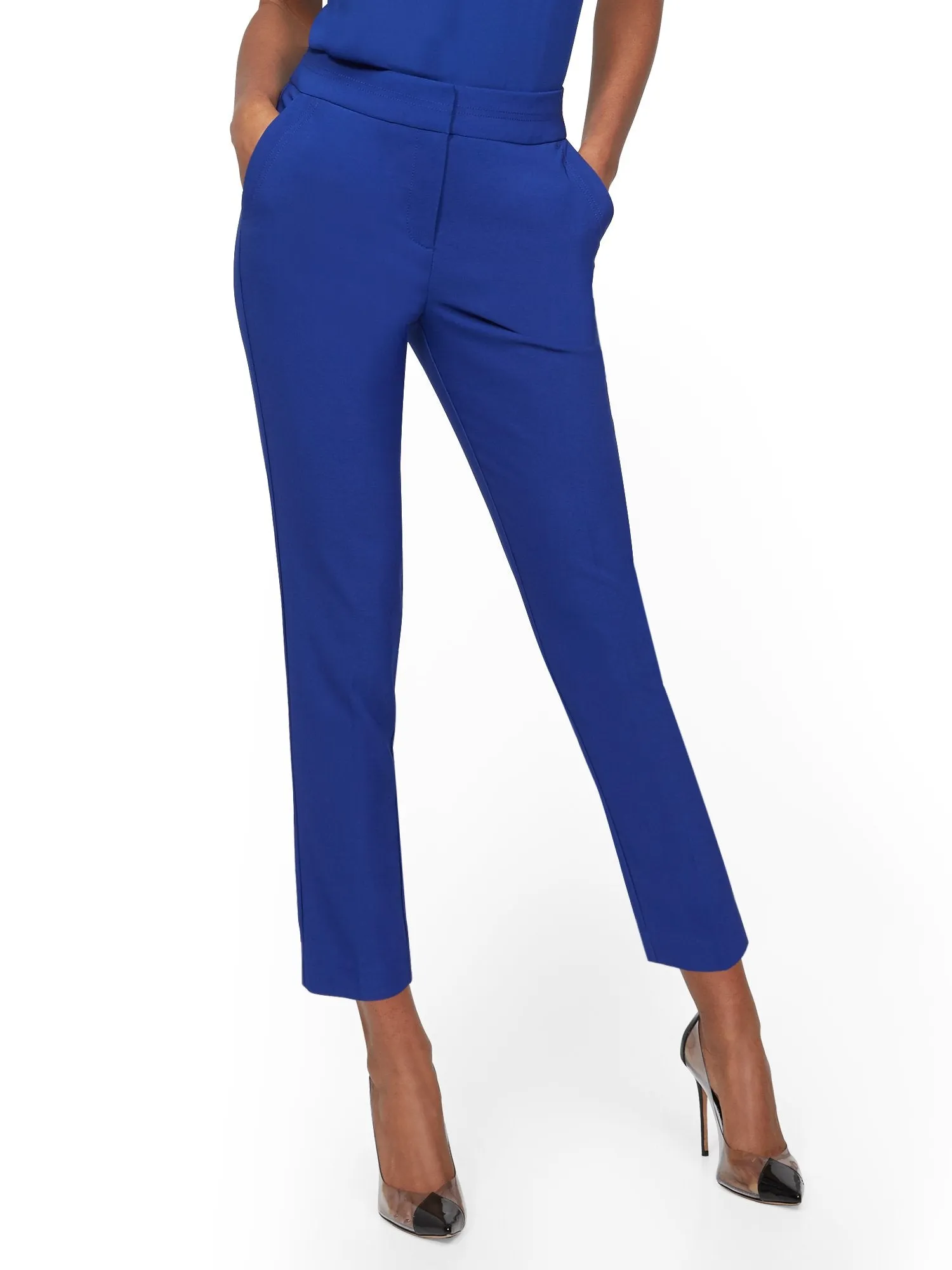 High-Waisted Ankle Pant - Two-Way Stretch - 7th Avenue