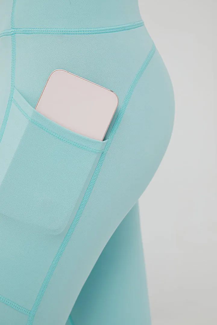 High Waisted Leggings with Double Pockets for Women