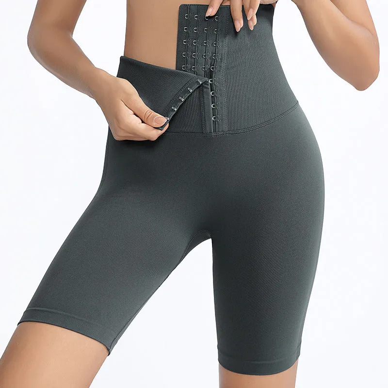 High Waisted Yoga Shorts with Tummy Control