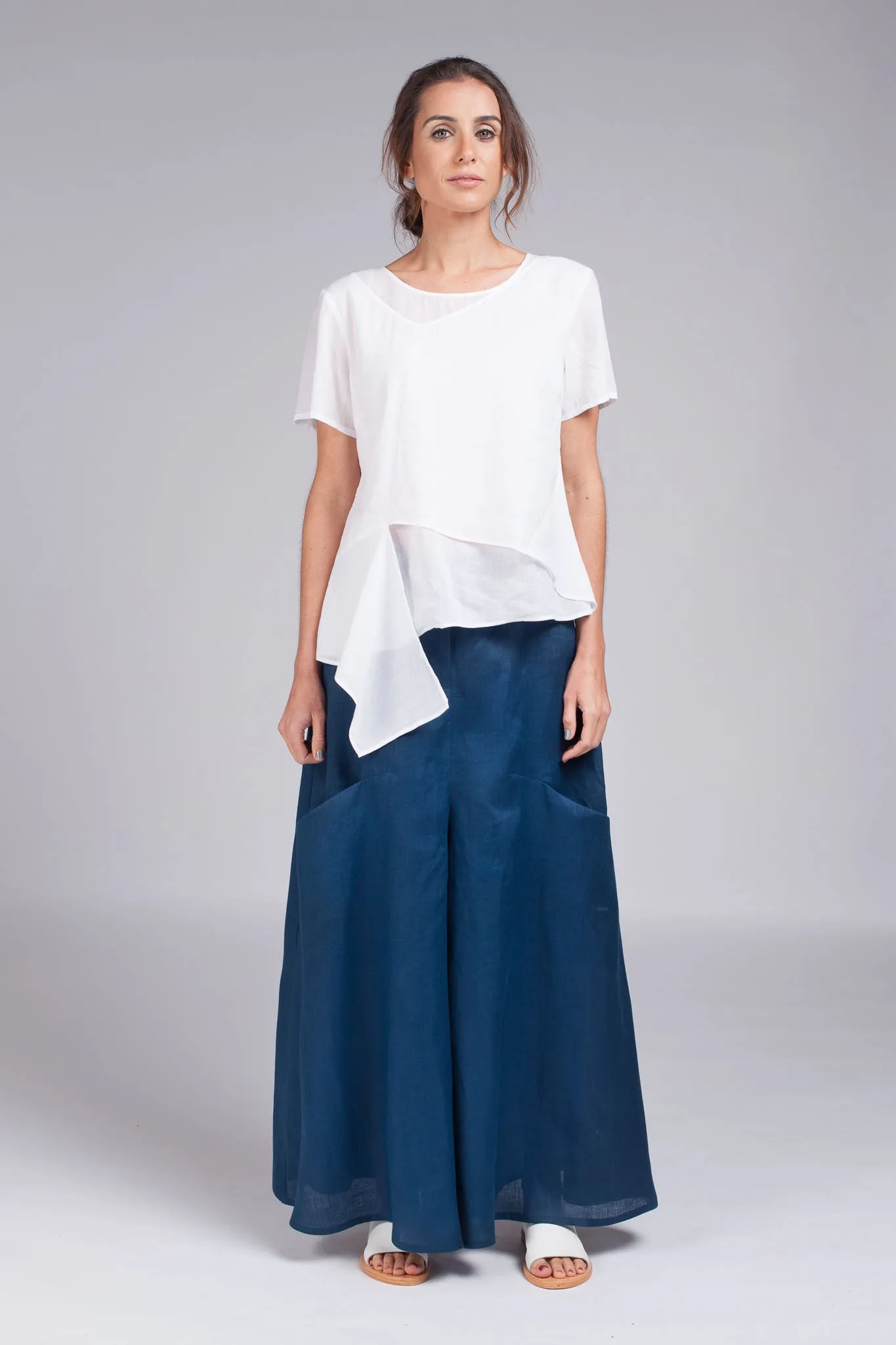Hisame Wide Pant - Blue