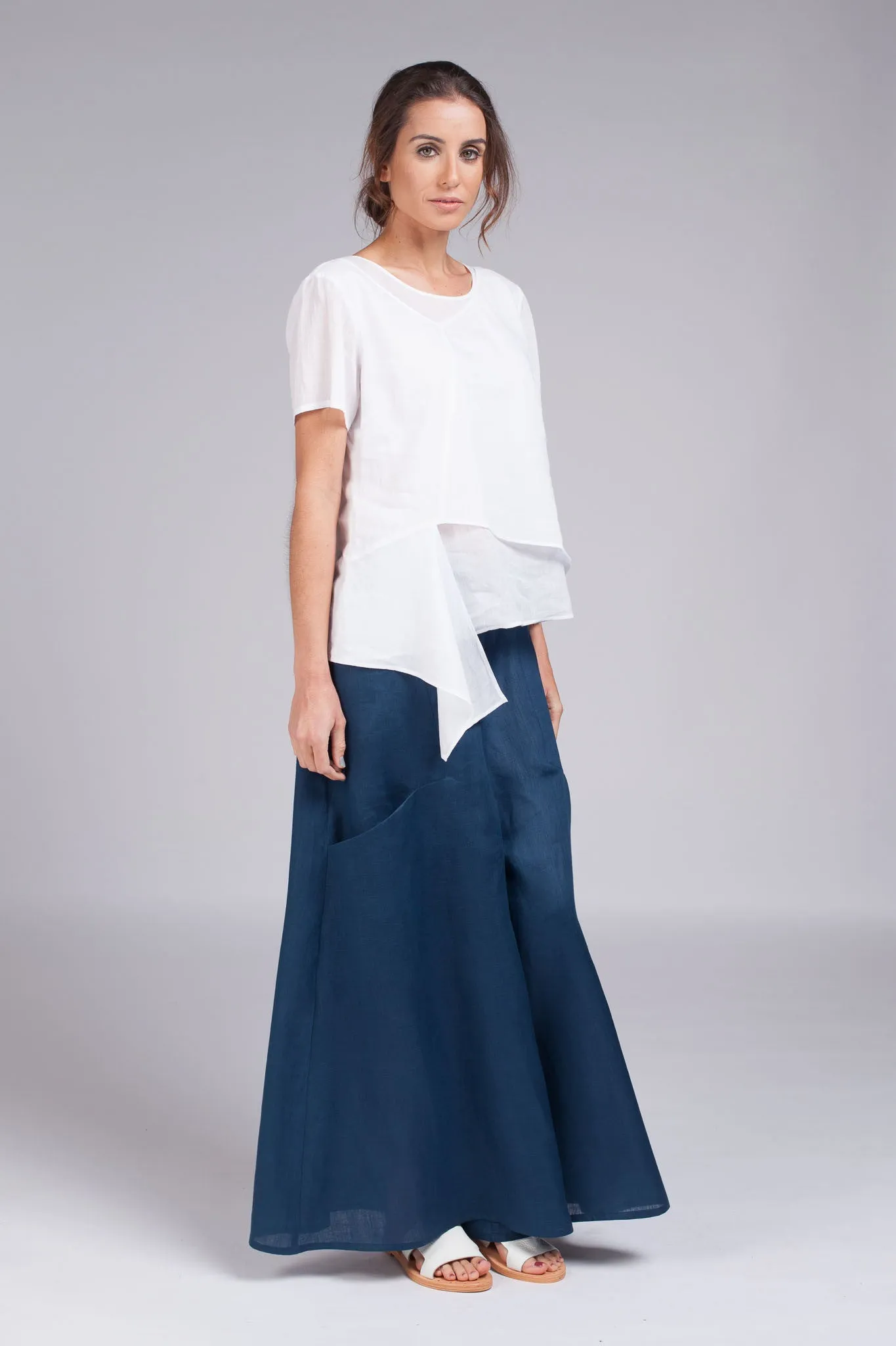Hisame Wide Pant - Blue