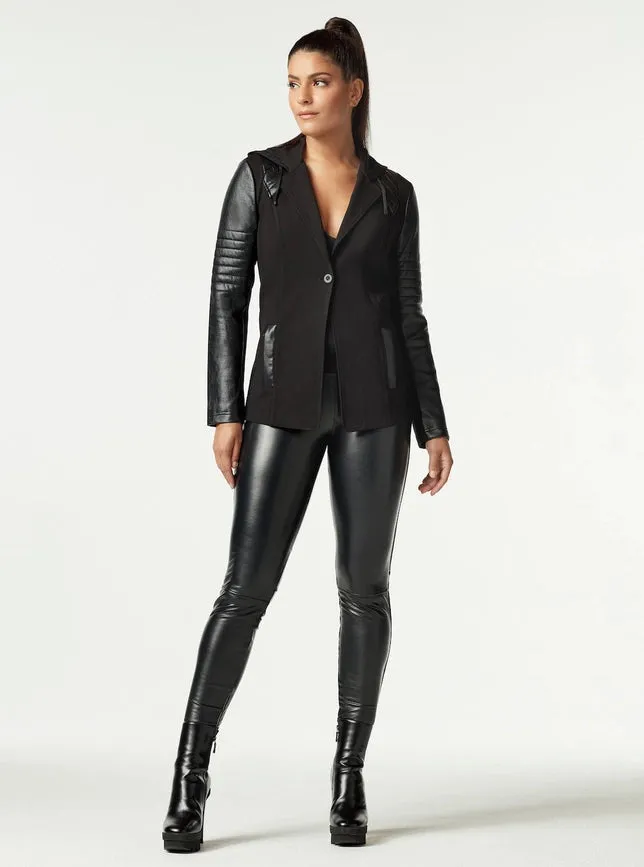 Hooded Blazer - Black