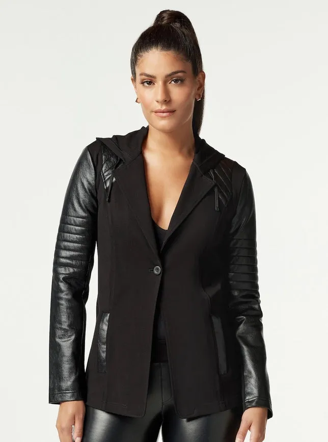 Hooded Blazer - Black