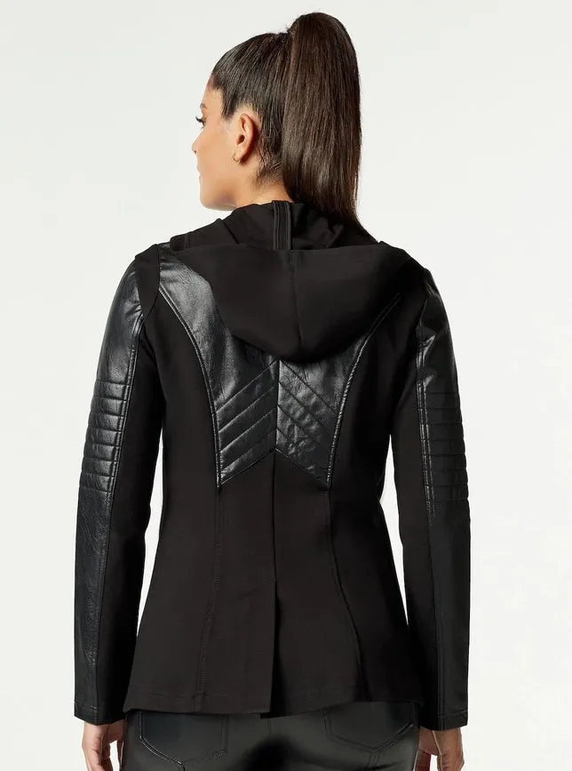 Hooded Blazer - Black