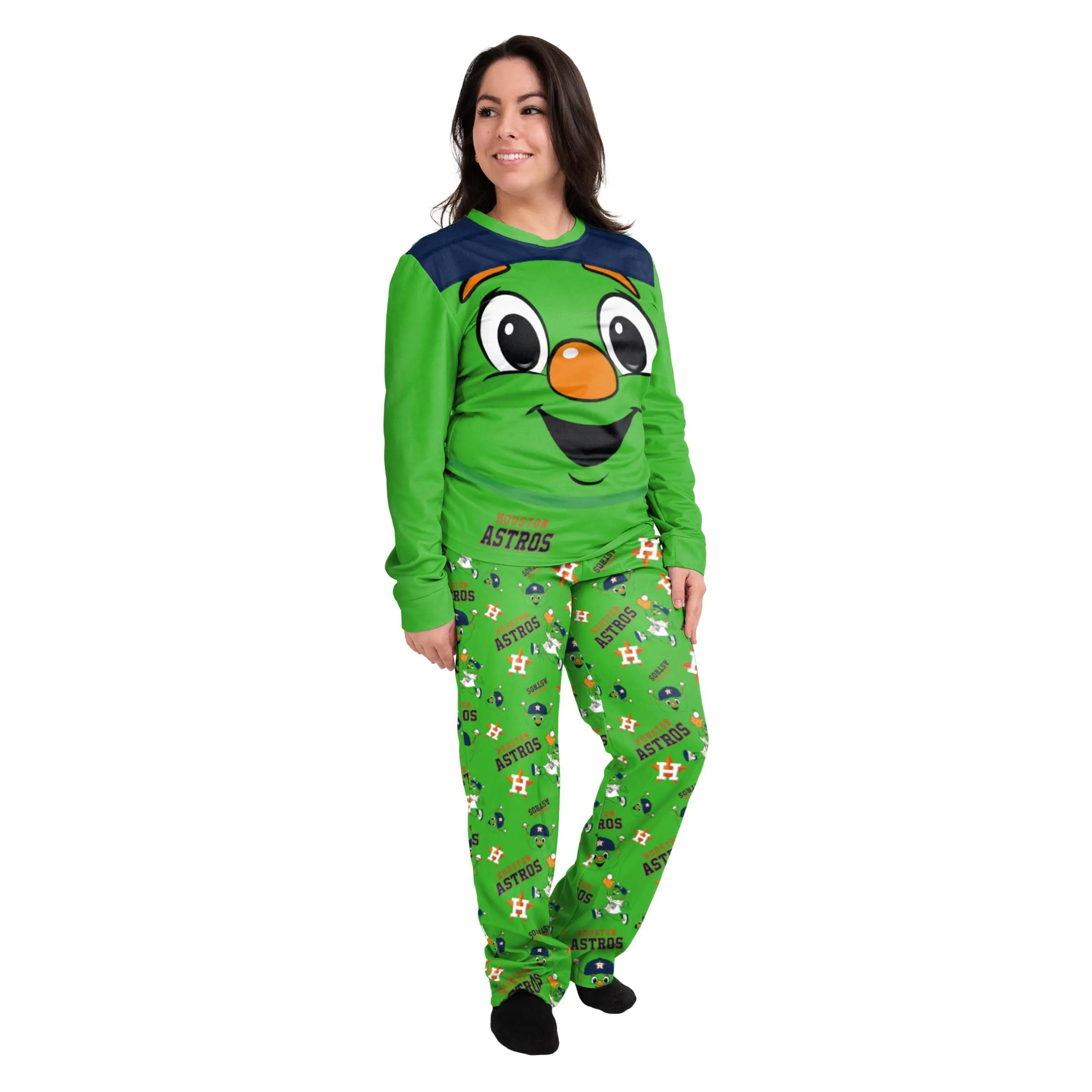 Houston Astros MLB Womens Orbit Mascot Pajamas