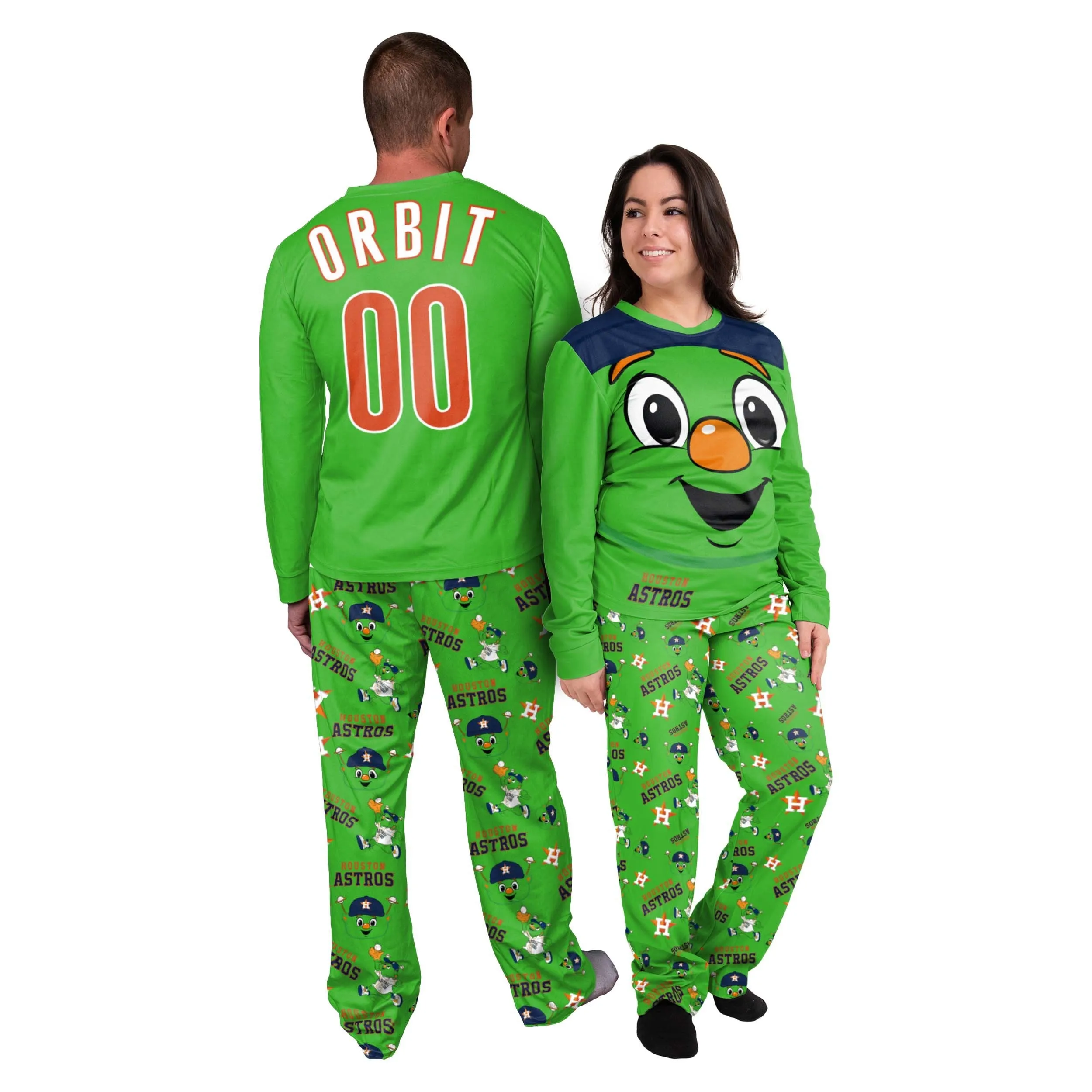 Houston Astros MLB Womens Orbit Mascot Pajamas