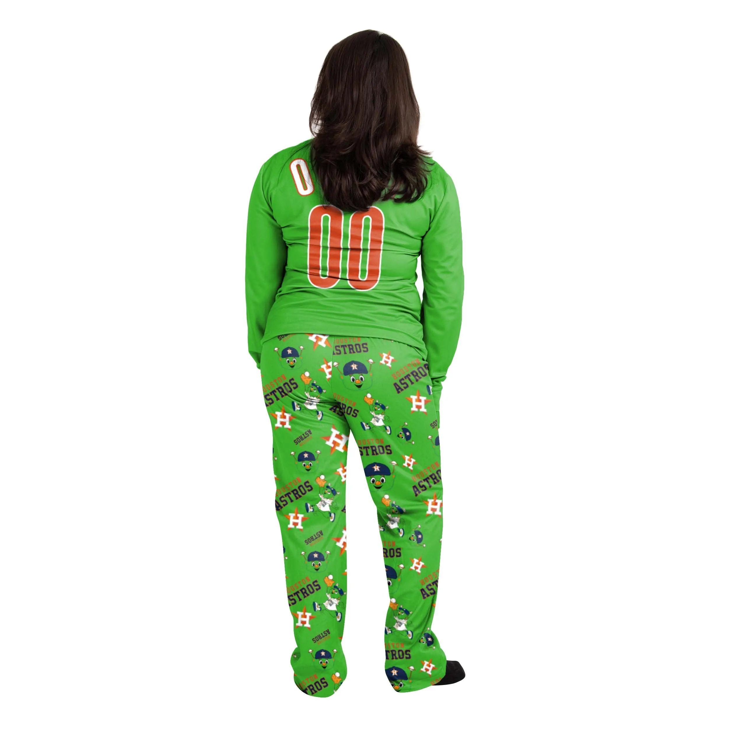 Houston Astros MLB Womens Orbit Mascot Pajamas
