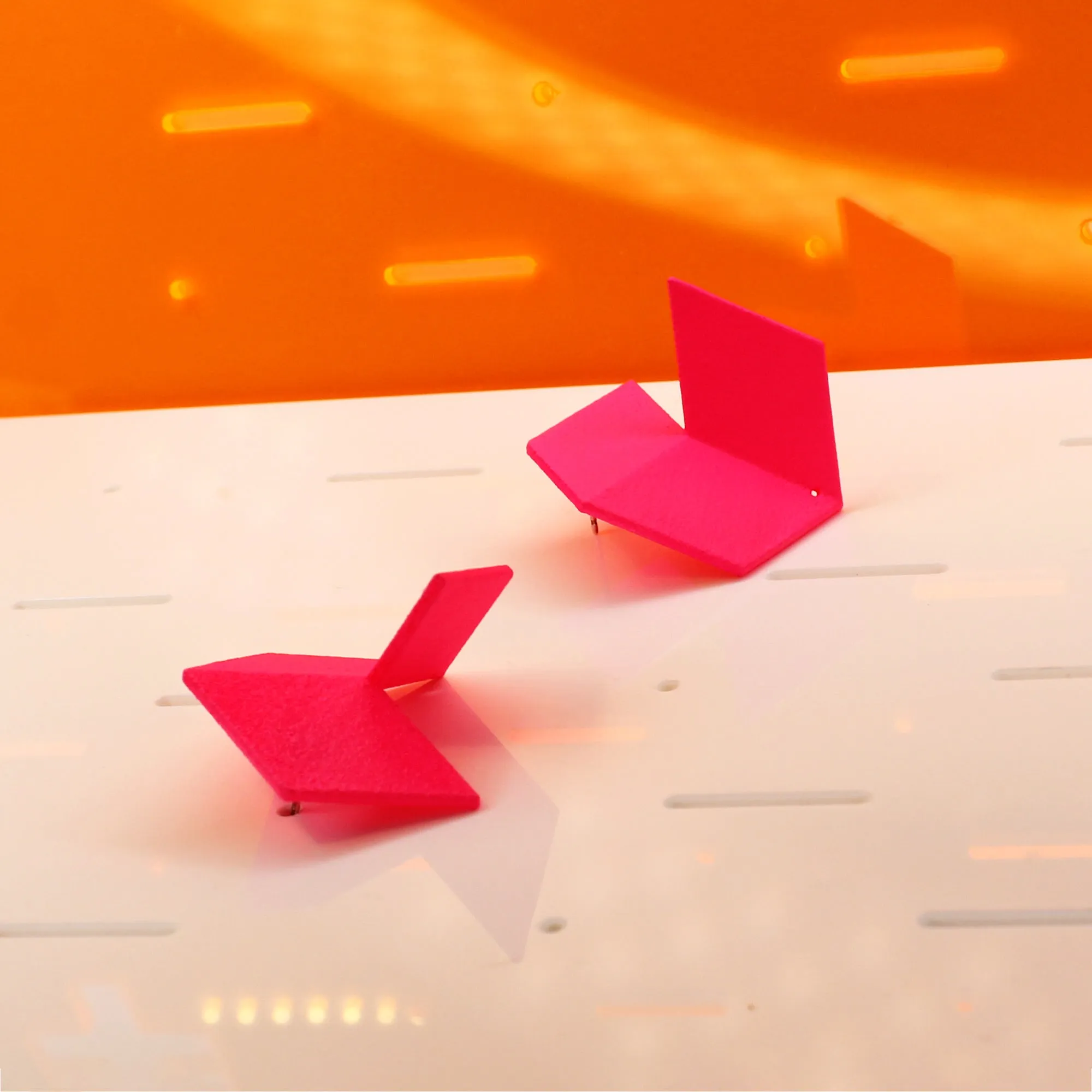 Infinite Studs | Neon Pink