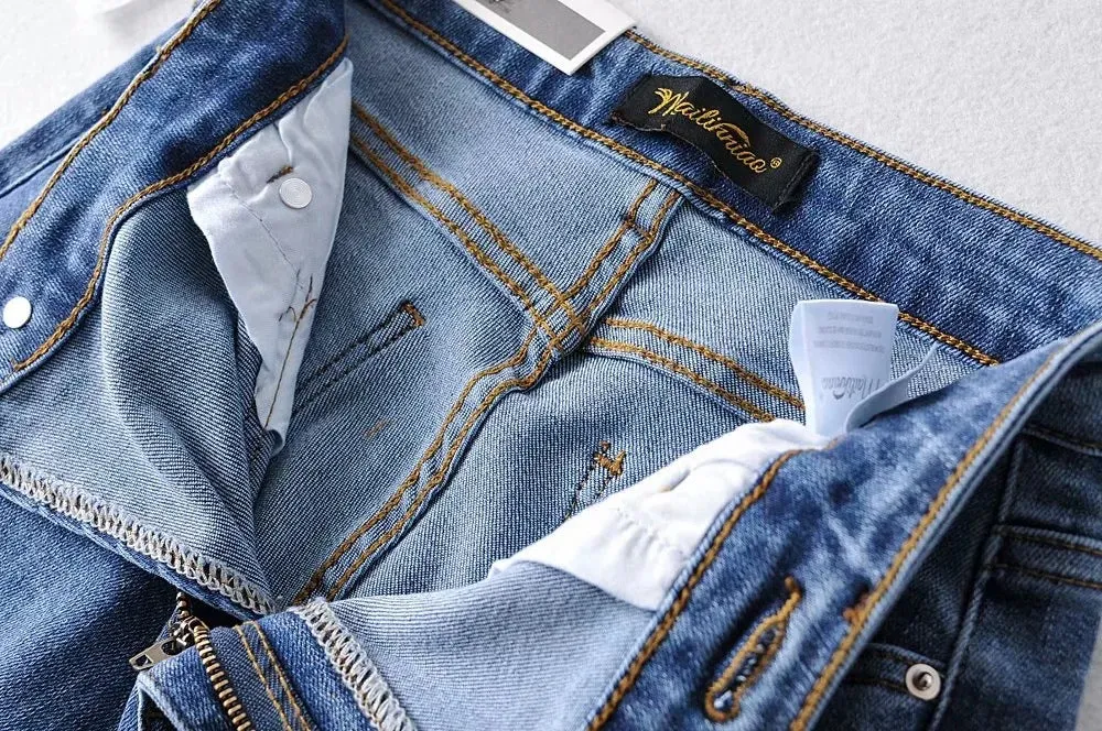 Irregular Diagonal Button High Waist Pencil Pants