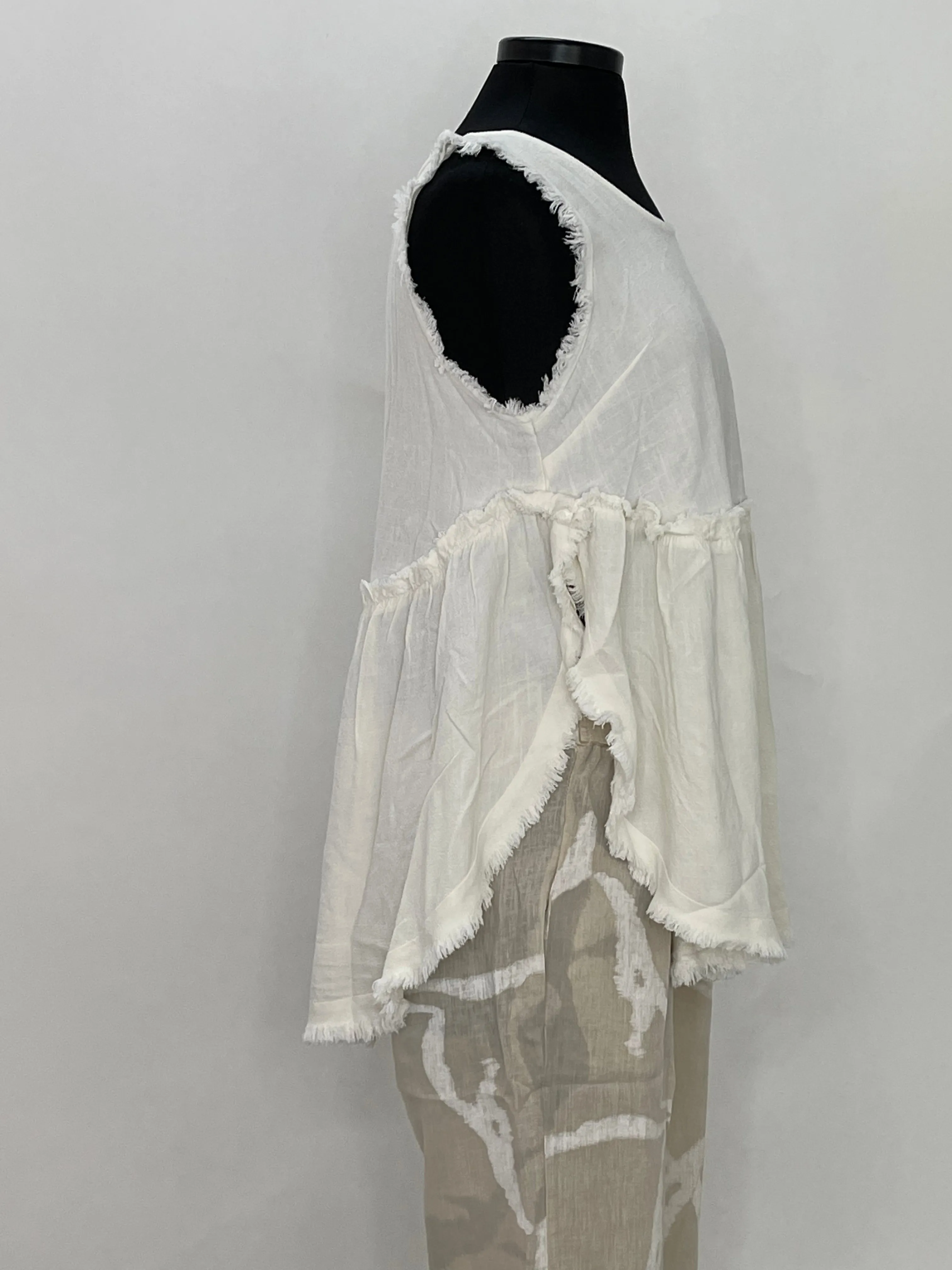 Ivory Sleeveless Tank Top