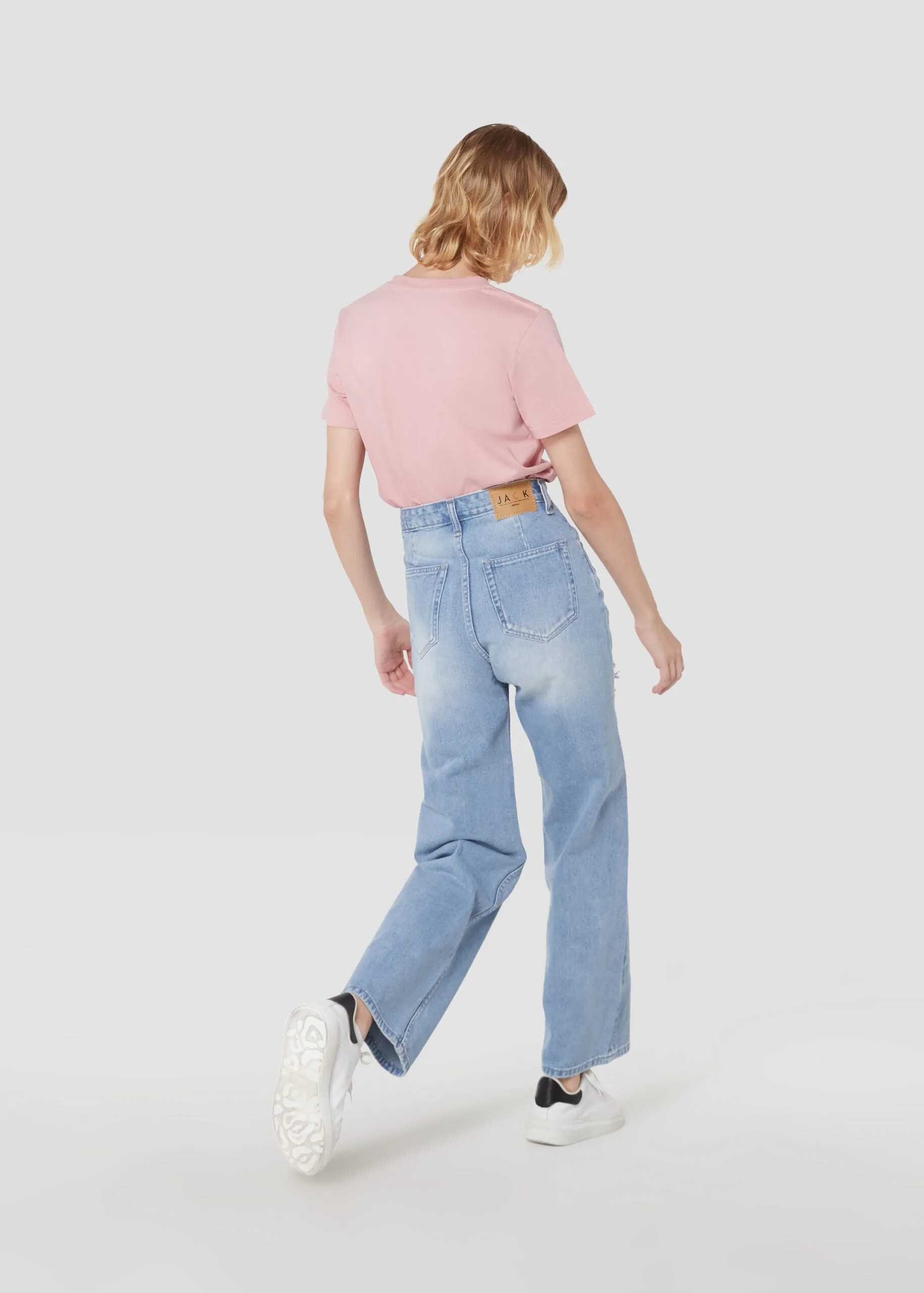 Jack Russel Women Jeans - Handwerk JF-128 - Straight Fit - Blue - High Waisted