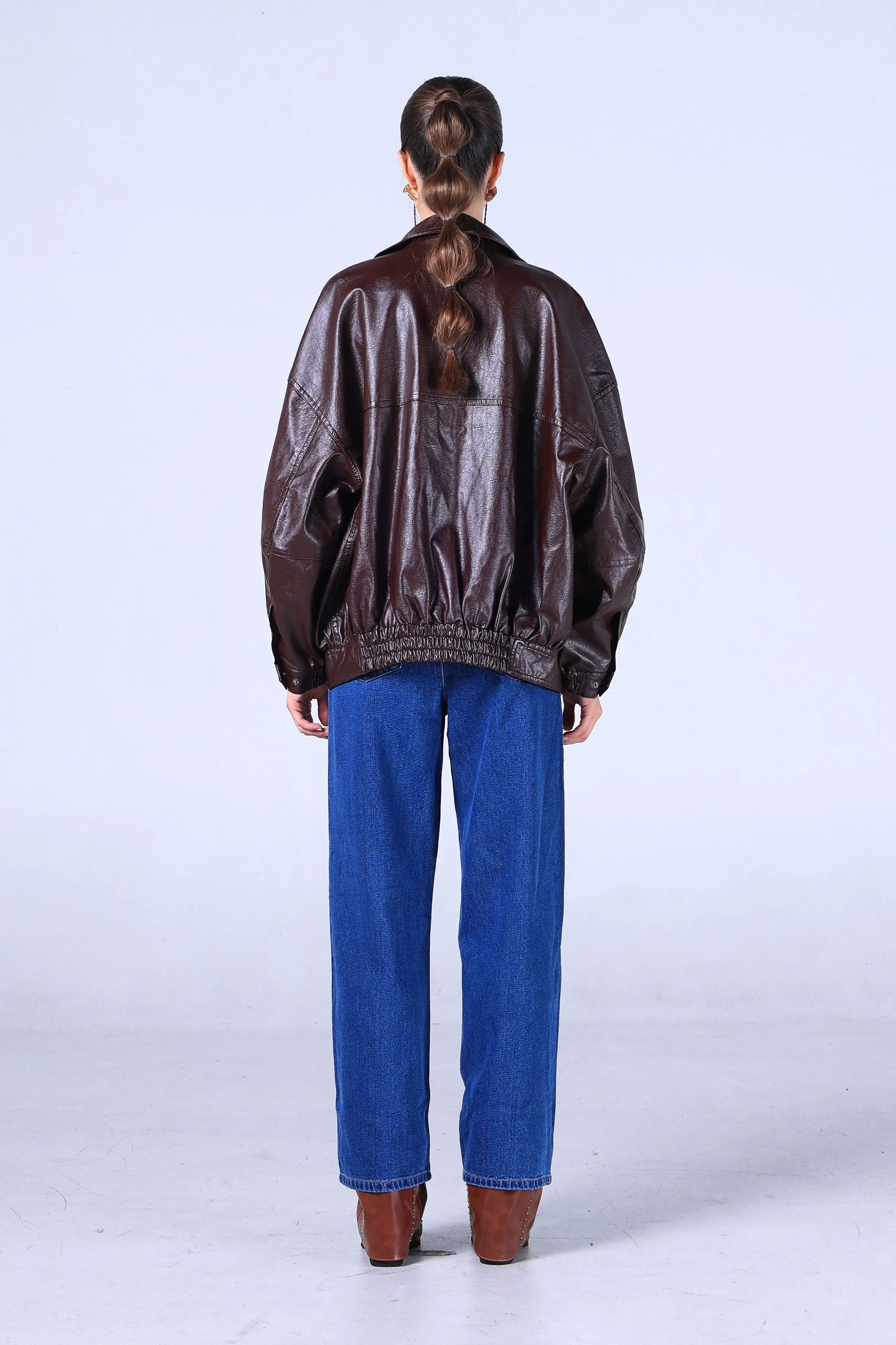 Jack Russel - Women Jeans - Klassik JF-153 Wide Leg Dark Blue High Waisted
