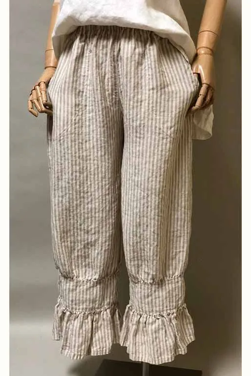Janis Bloomer Crop in Linen, USA