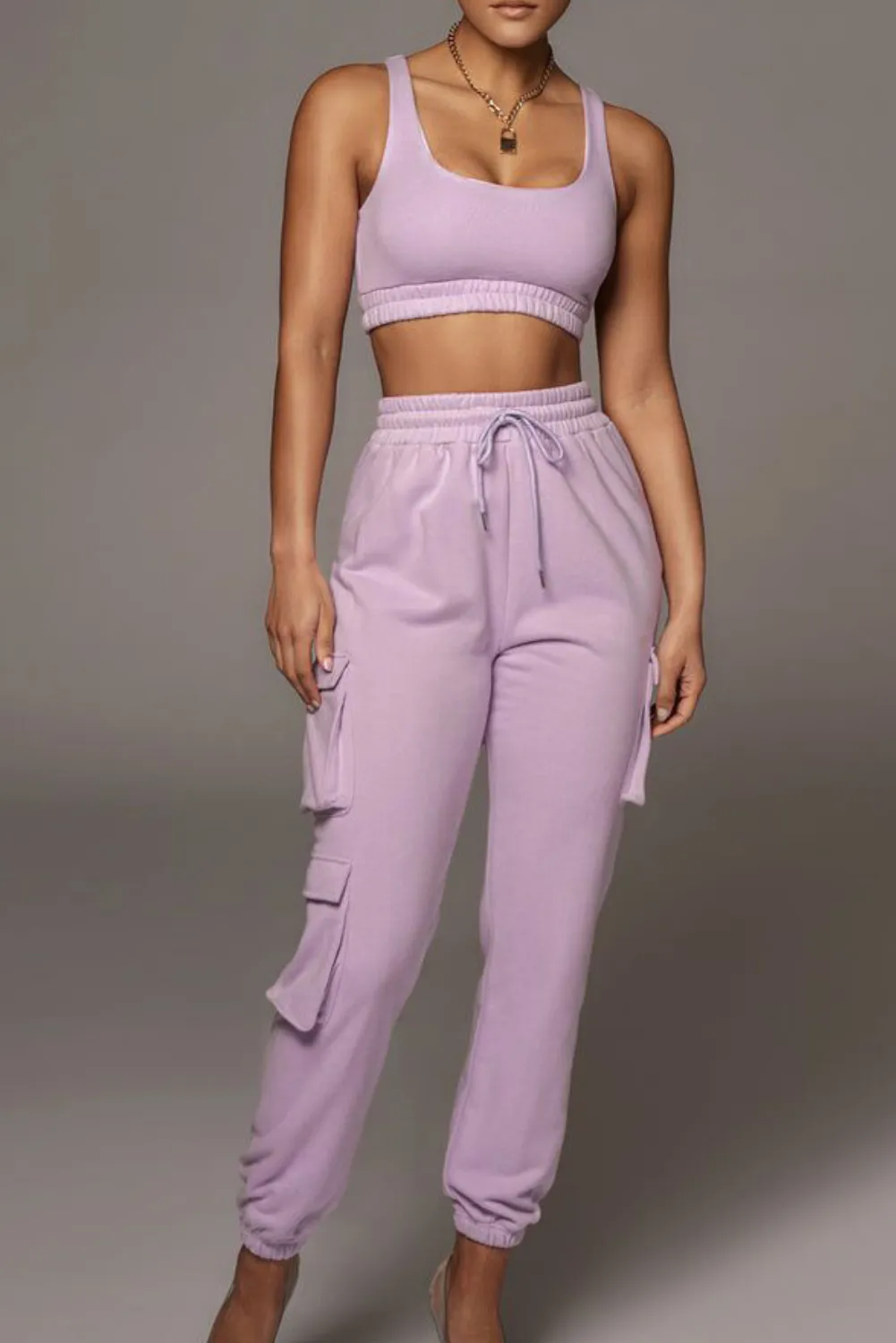 'Jordanna' Yoga Bra & Pocket Pants Set (5 Colors)