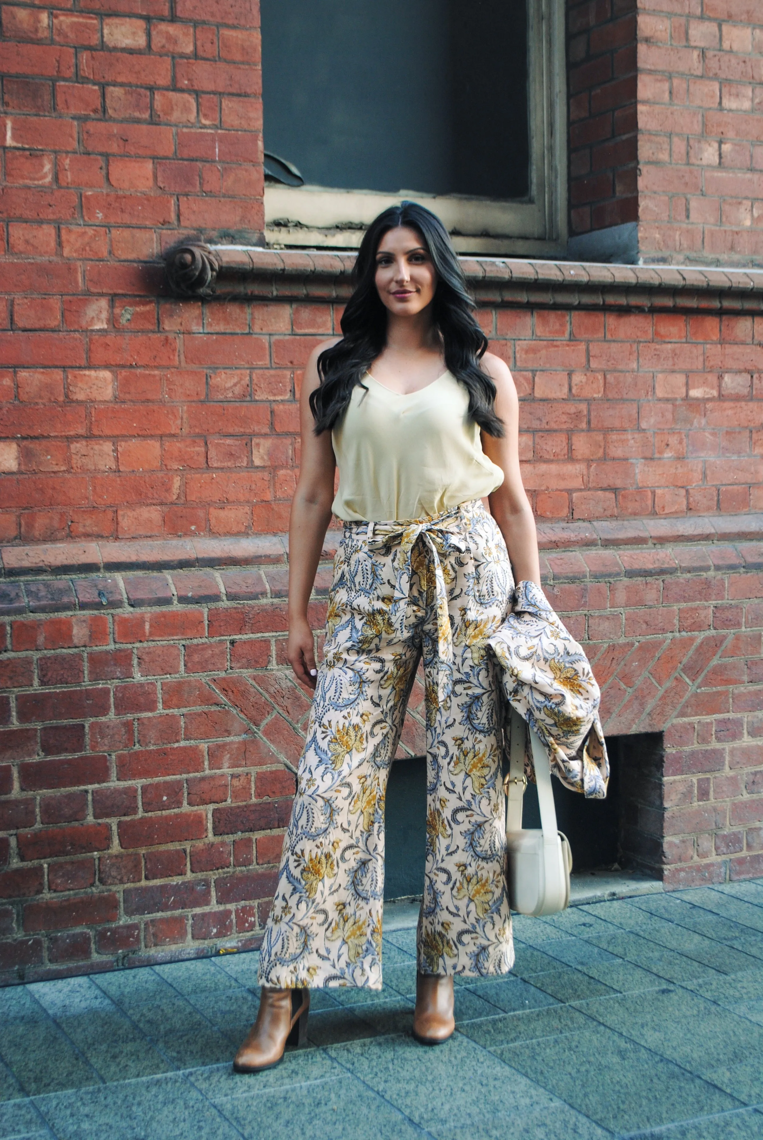 Josephine Pants - Linen Wildflower Print