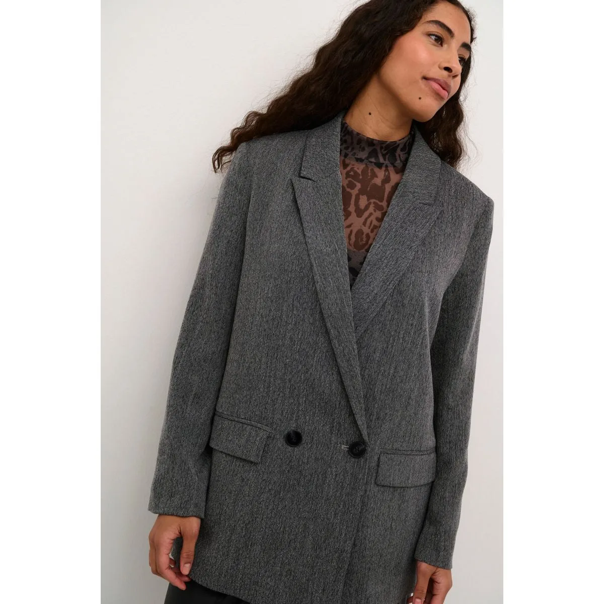 Josie blazer Grey Melange