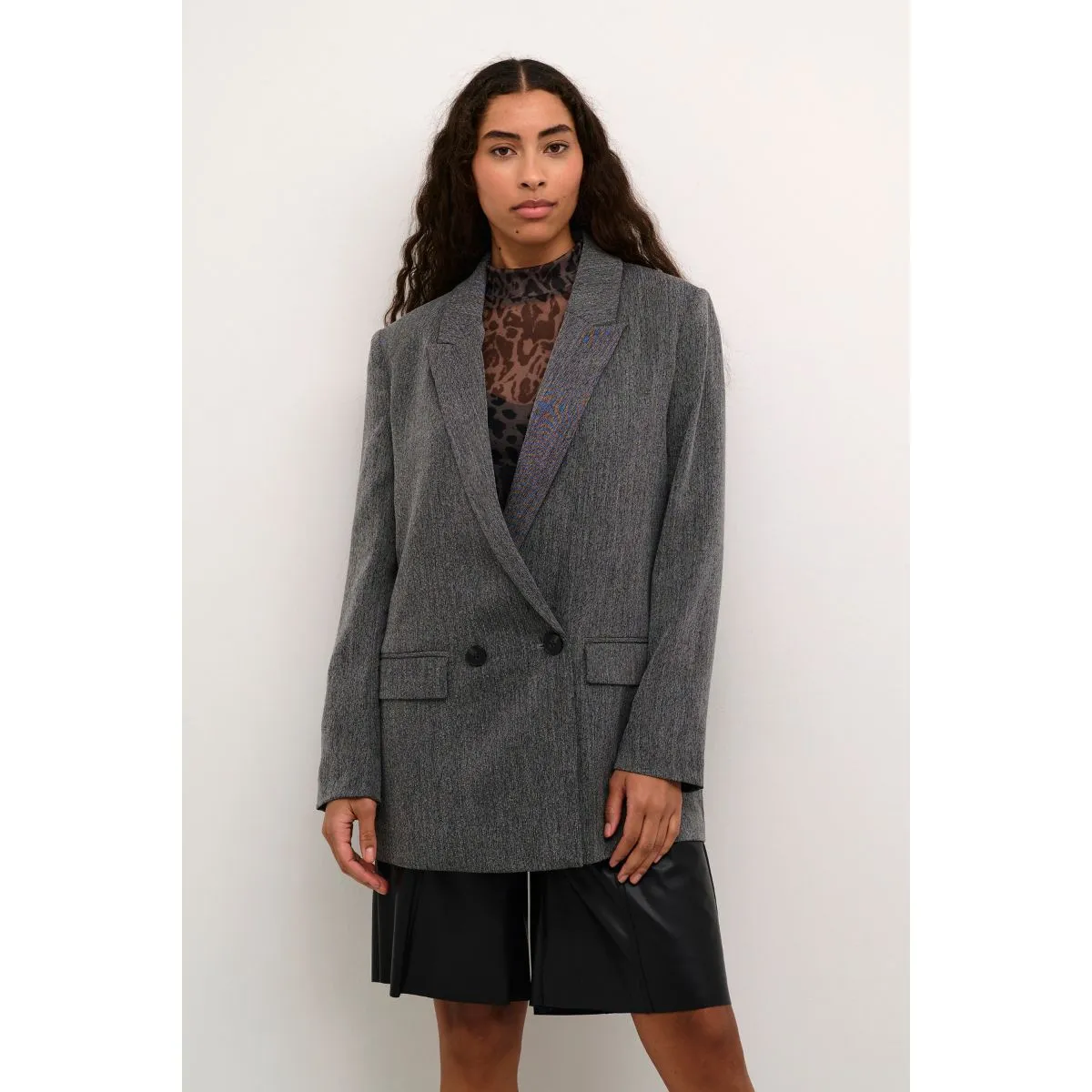 Josie blazer Grey Melange