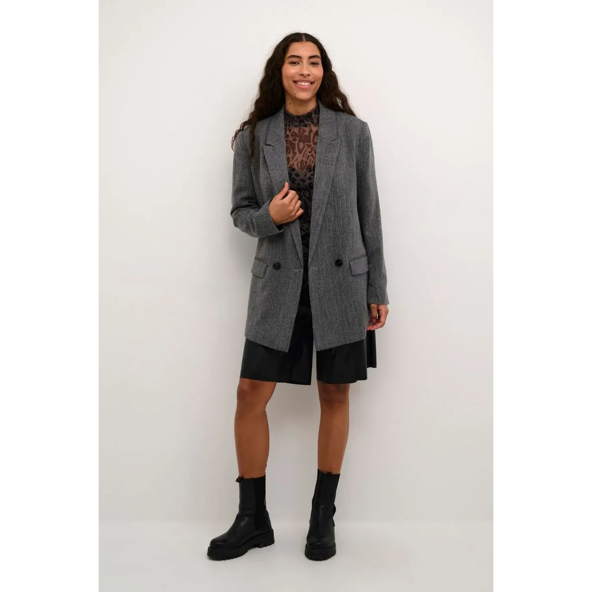 Josie blazer Grey Melange