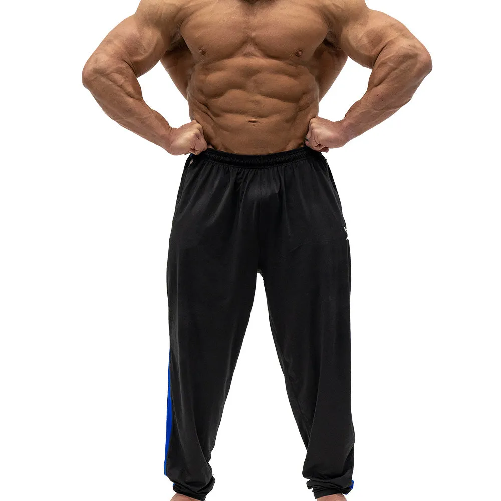 Jujimufu Stretchy Pants - Black w/ Blue