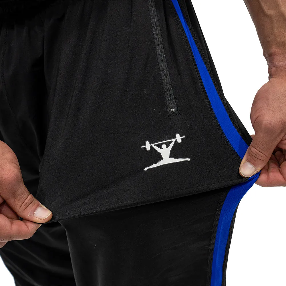 Jujimufu Stretchy Pants - Black w/ Blue