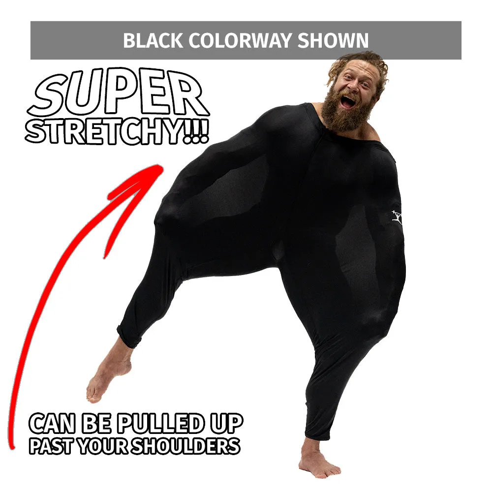 Jujimufu Stretchy Pants - Black w/ Blue