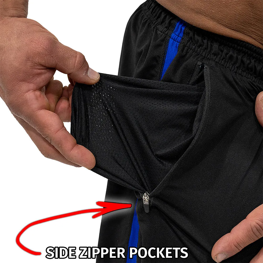 Jujimufu Stretchy Pants - Black w/ Blue