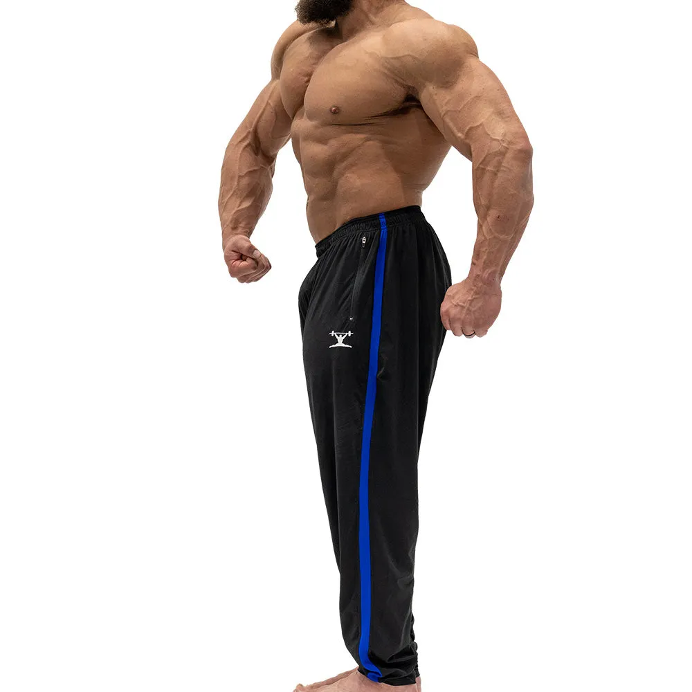 Jujimufu Stretchy Pants - Black w/ Blue