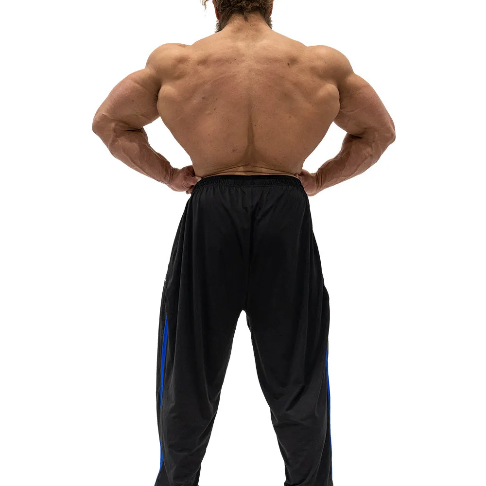 Jujimufu Stretchy Pants - Black w/ Blue