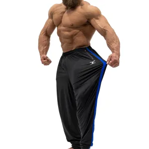 Jujimufu Stretchy Pants - Black w/ Blue