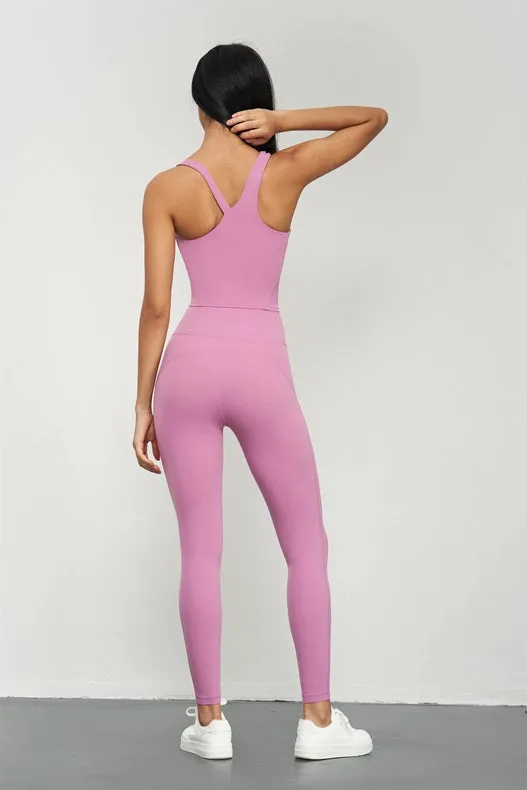 Kalina Lycra® High Waist Leggings Velvet Berry