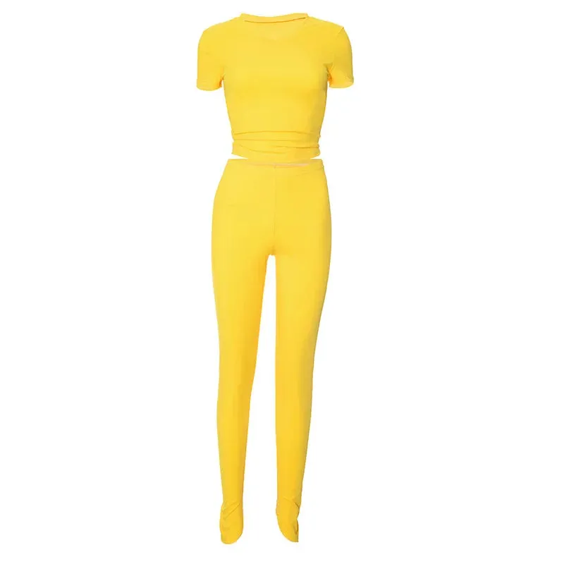 Karley Ribbed Pants Set