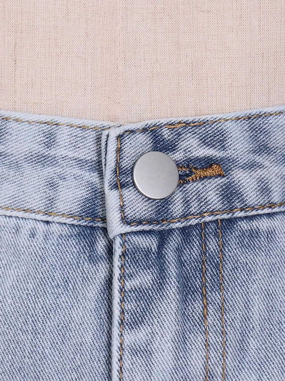 KARRA High Waist Denim Shorts