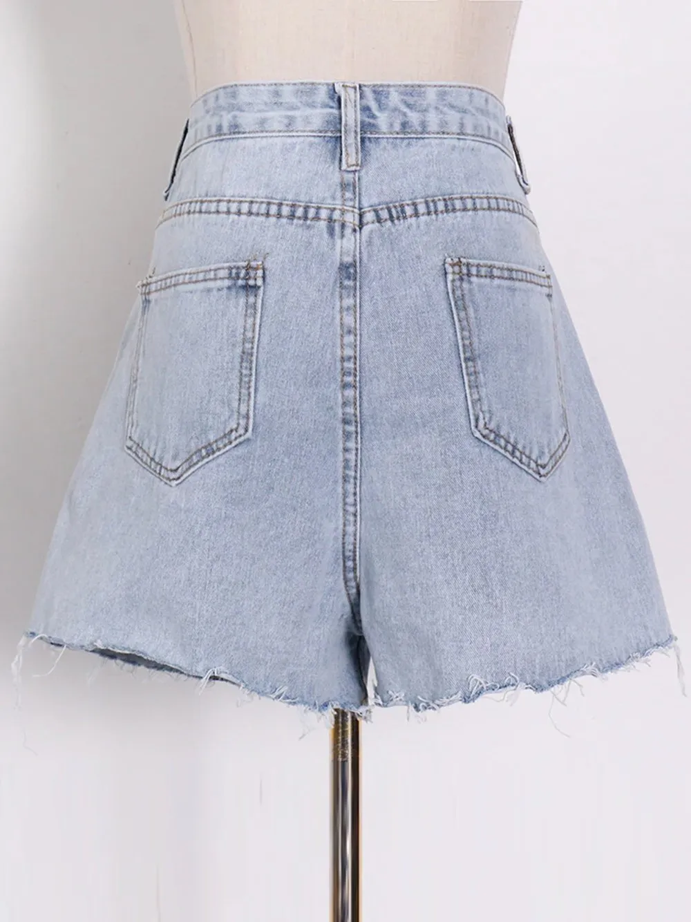KARRA High Waist Denim Shorts