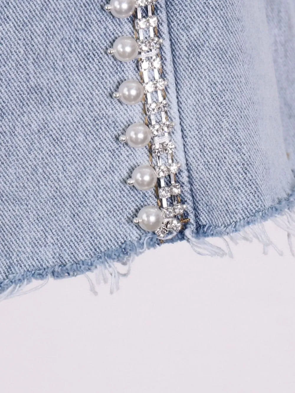 KARRA High Waist Denim Shorts