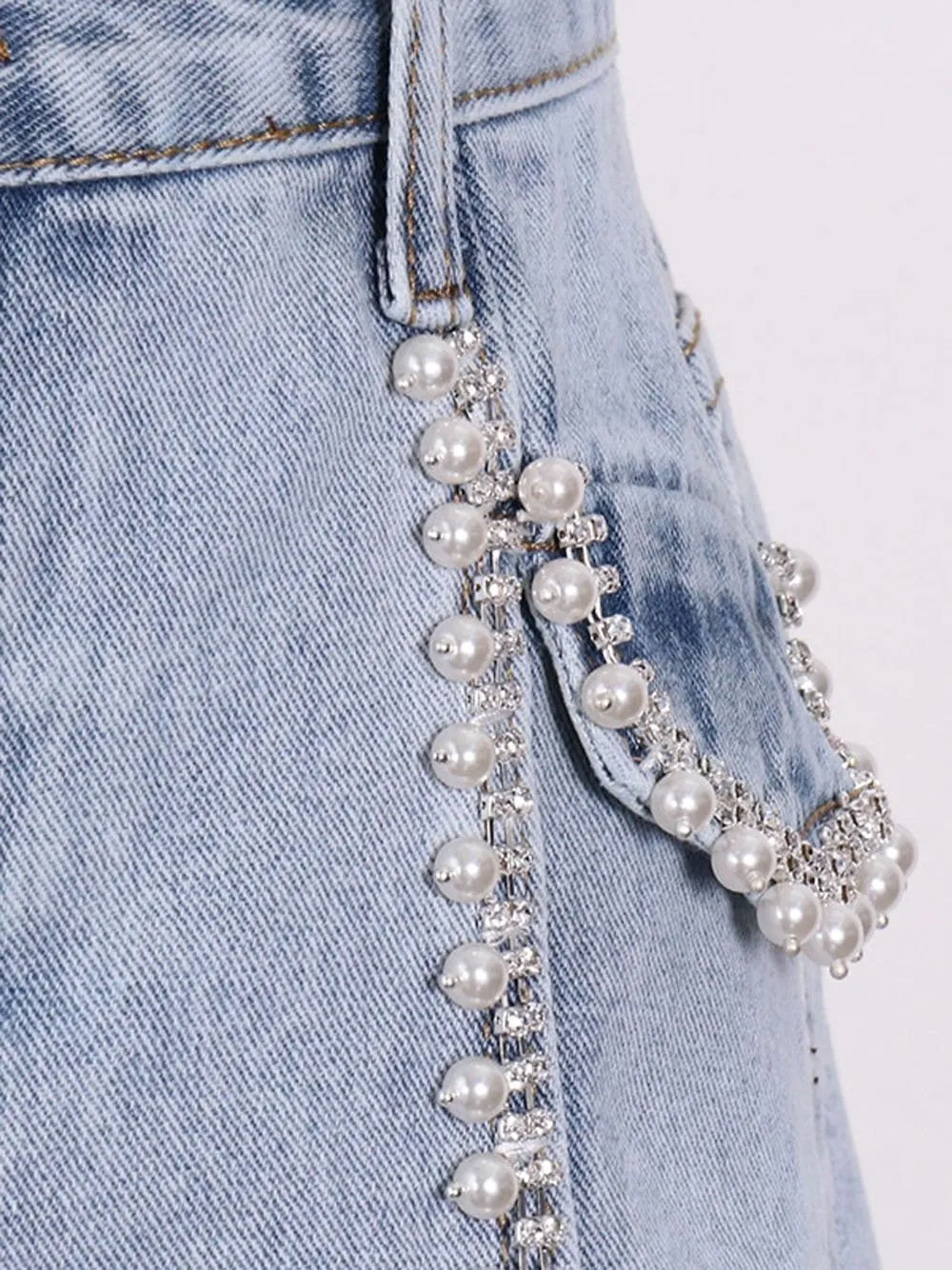 KARRA High Waist Denim Shorts