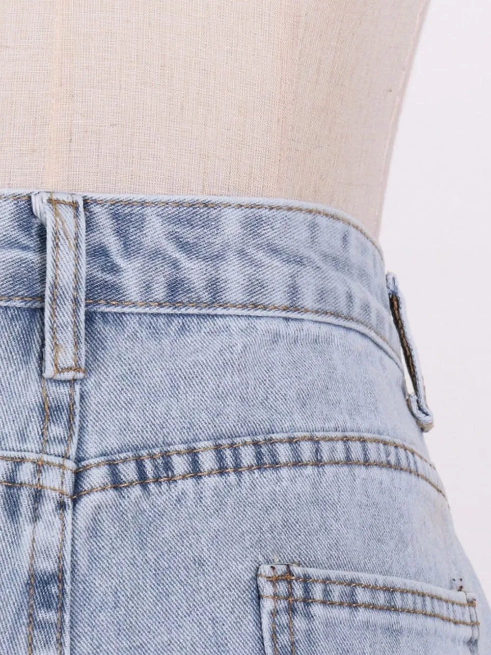 KARRA High Waist Denim Shorts