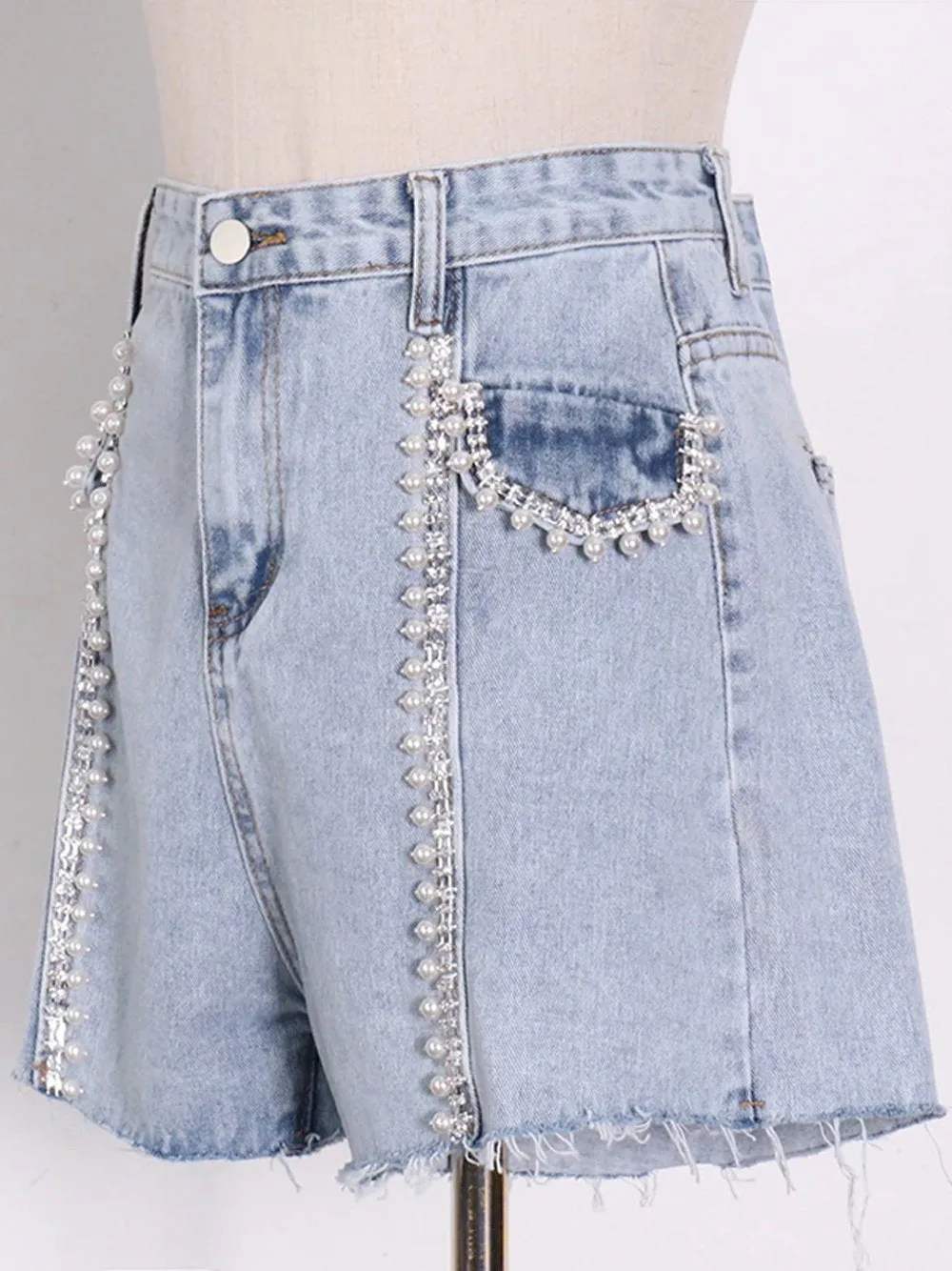KARRA High Waist Denim Shorts
