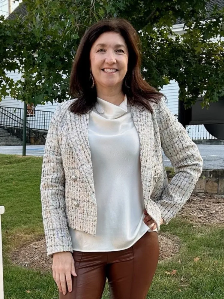 Katy Tweed Textured Blazer
