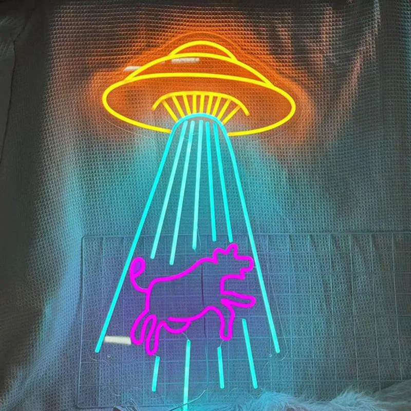 Kidnapping Cow Neon Sign