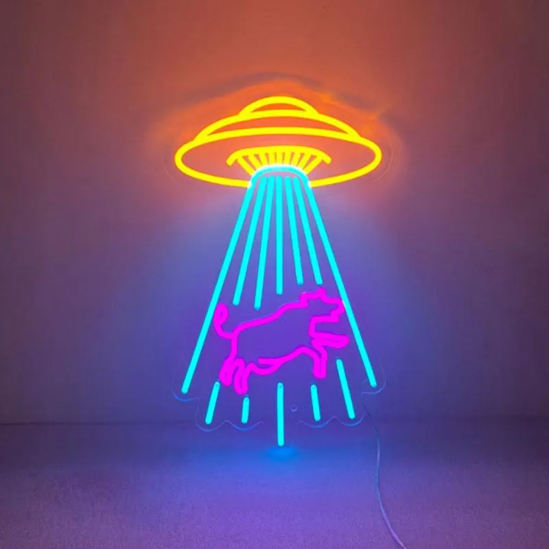 Kidnapping Cow Neon Sign