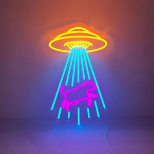 Kidnapping Cow Neon Sign