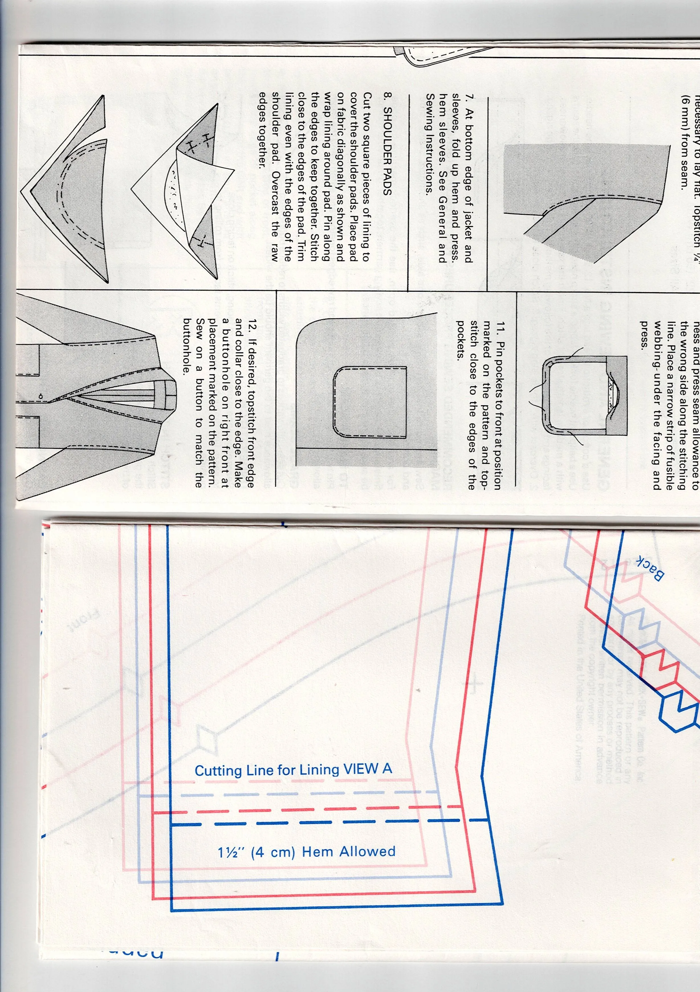 Kwik Sew 1452 Womens Blazer Style Jackets 1980s Vintage Sewing Pattern Bust 32.5 - 37 inches UNCUT Factory Folded