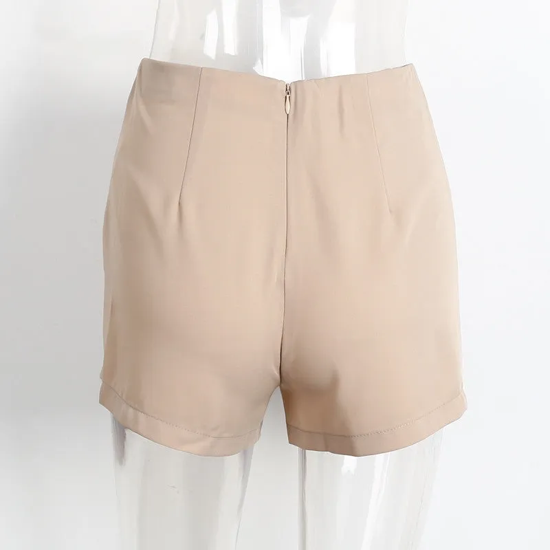 Lace Up High Waisted Shorts