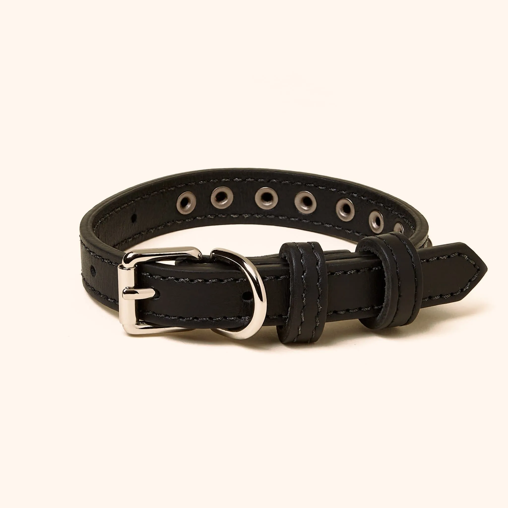 Leather Studded Collar