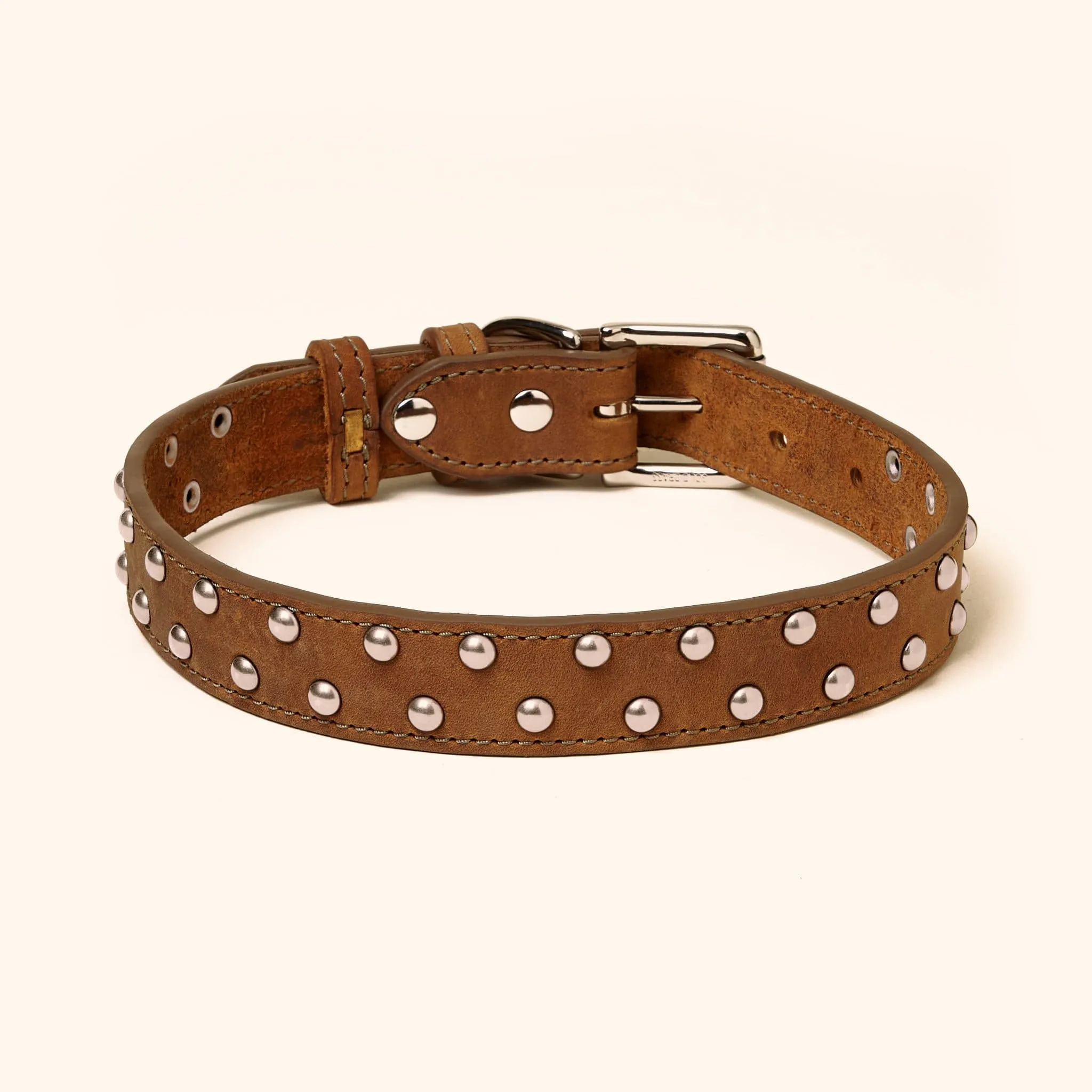 Leather Studded Collar