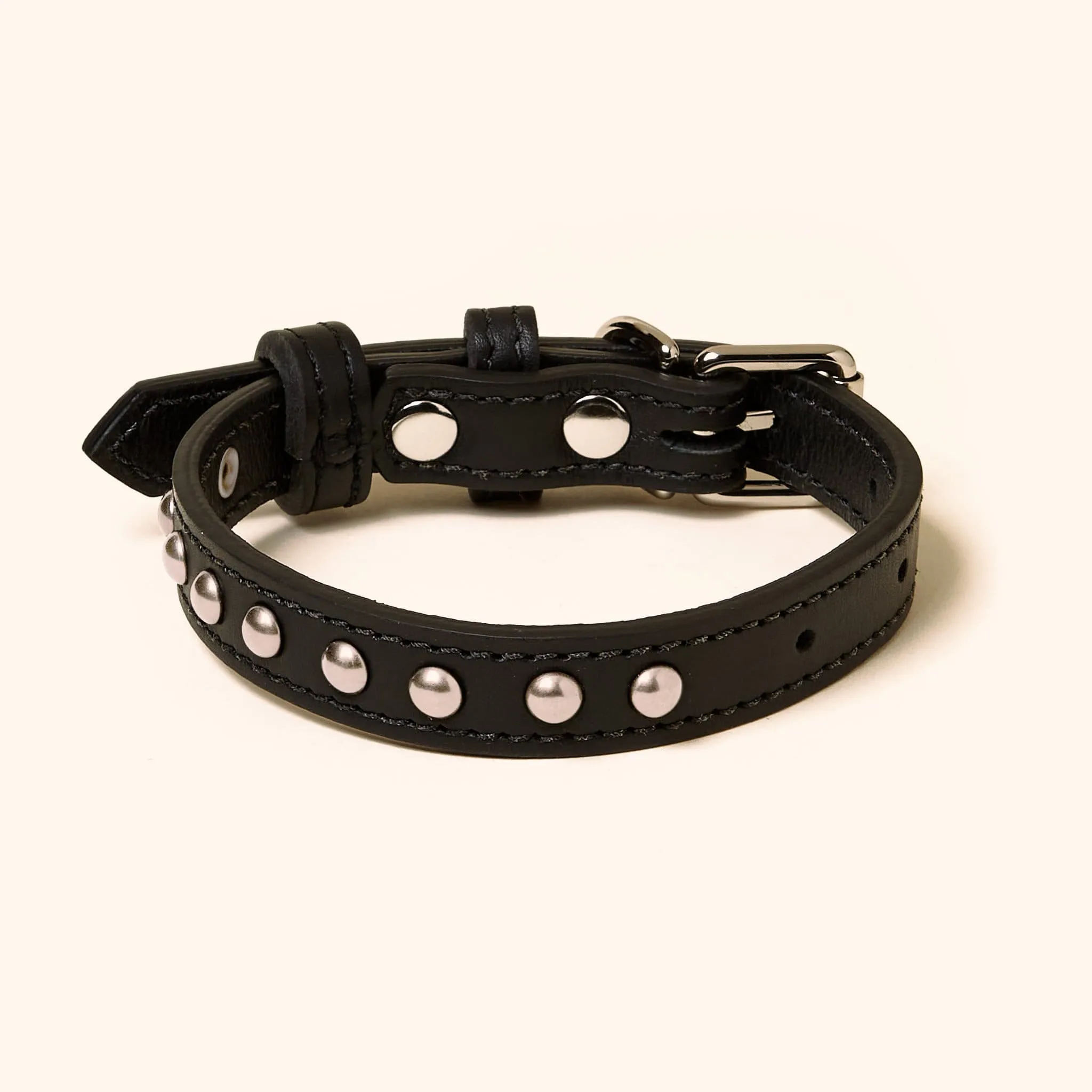 Leather Studded Collar
