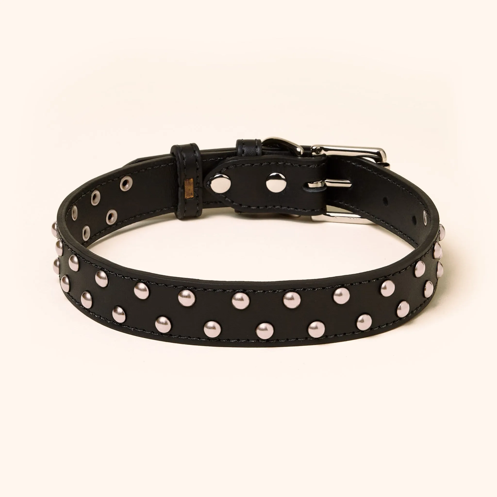 Leather Studded Collar